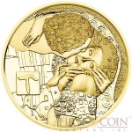 Austria THE KISS by GUSTAV KLIMT series KLIMT AND HIS WOMEN Gold coin €50 Euro Proof 2016